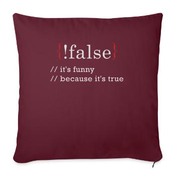 Programmeur et informaticien Wortsiel - Housse de coussin décorative 45 x 45 cm - bordeaux - Devant