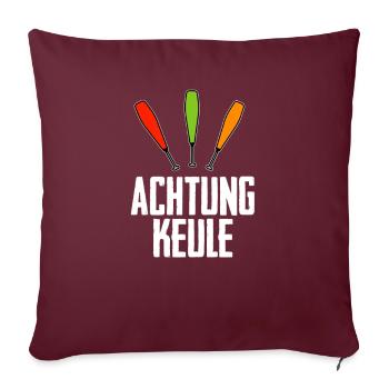 Jonglieren Jongleur - Sofakissenbezug 45 x 45 cm - Burgunderrot - Vorne