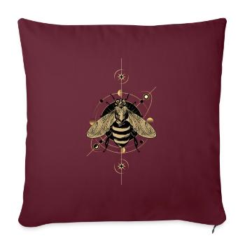 Entomologie insectes Entomologiste - Housse de coussin décorative 45 x 45 cm - bordeaux - Devant