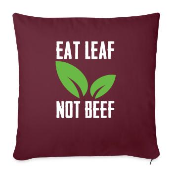 Végétaliens végétaliennes légumes Végétalien - Housse de coussin décorative 45 x 45 cm - bordeaux - Devant