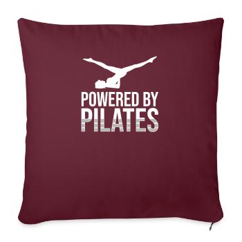 Pilates - Housse de coussin décorative 45 x 45 cm - bordeaux - Devant