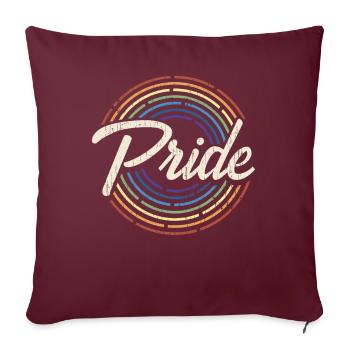 lgbtq pride month 2021- pride Rainbow - Sofakissenbezug 45 x 45 cm - Burgunderrot - Vorne
