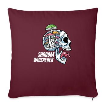 Champignons Cueilleurs de champignons Éponges Champignons Cueilleurs - Housse de coussin décorative 45 x 45 cm - bordeaux - Devant