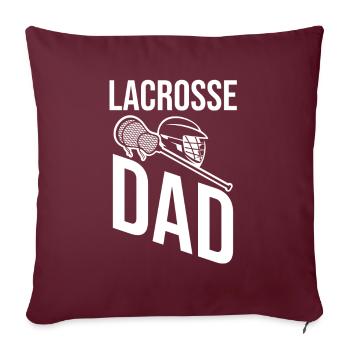 Lacrosse - Sofakissenbezug 45 x 45 cm - Burgunderrot - Vorne