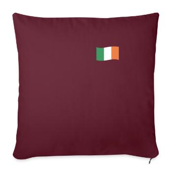 Irland Flagge Ireland Fahne Éire Inselstaat Land - Sofakissenbezug 45 x 45 cm - Burgunderrot - Vorne