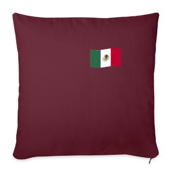 Drapeau Du Mexique Drapeau Mexique Armoiries mexicaines - Housse de coussin décorative 45 x 45 cm - bordeaux - Devant