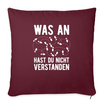 Tanzen Tänzer Tanz - Sofakissenbezug 45 x 45 cm - Burgunderrot - Vorne