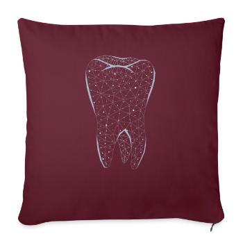 Assistante dentaire Dentistes Dentistes - Housse de coussin décorative 45 x 45 cm - bordeaux - Devant