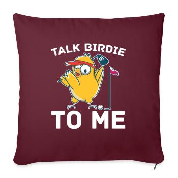 Golfeur Golf golf golf golf - Housse de coussin décorative 45 x 45 cm - bordeaux - Devant