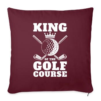 Golfeur Golf golf golf golf - Housse de coussin décorative 45 x 45 cm - bordeaux - Devant