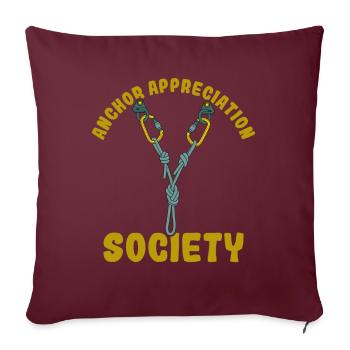Retro Alpinisme Alpinisme Vintage Grimpeurs - Housse de coussin décorative 45 x 45 cm - bordeaux - Devant