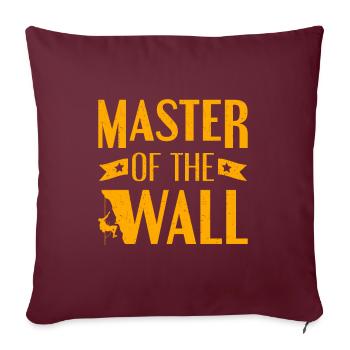 Climbing Master Of The Wall Climber Rock Climbing - Sofa pillowcase 17,3'' x 17,3'' (45 x 45 cm) - burgundy - Front