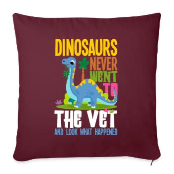 Drôle de vétérinaire vétérinaire Vétérinaire Cadeau - Housse de coussin décorative 45 x 45 cm - bordeaux - Devant