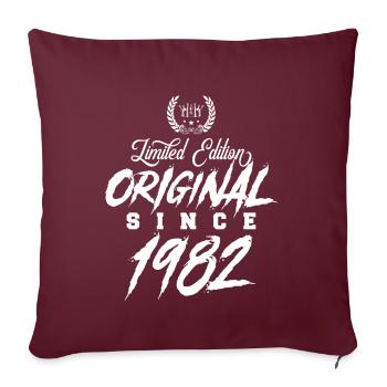 1982 limited edition - Sofakissenbezug 45 x 45 cm - Burgunderrot - Vorne