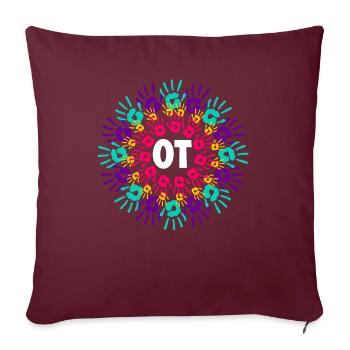 Ergothérapie Ergothérapeute Ergothérapeute - Housse de coussin décorative 45 x 45 cm - bordeaux - Devant