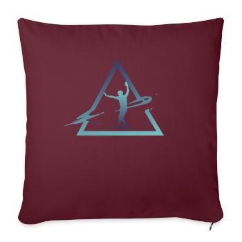 Slackline, Urbain & Lifestyle - Housse de coussin décorative 45 x 45 cm - bordeaux - Devant