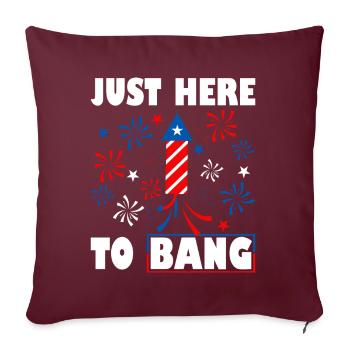 Patriotic Fireworks Director USA Celebration - Housse de coussin décorative 45 x 45 cm - bordeaux - Devant