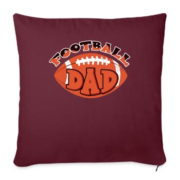 Football Dad Game Day - Sofakissenbezug 45 x 45 cm - Burgunderrot - Vorne