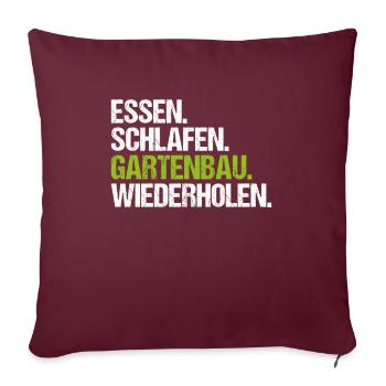 Landschaftsgärtner Gartenbau Landschaftsbau Garten - Sofakissenbezug 45 x 45 cm - Burgunderrot - Vorne