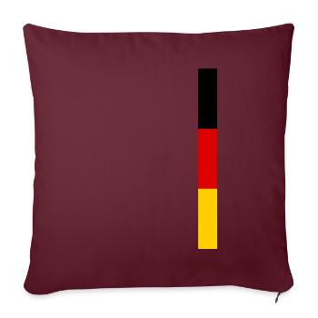 Allemagne Drapeau Allemagne Drapeau Allemand Allemand - Housse de coussin décorative 45 x 45 cm - bordeaux - Devant