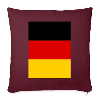 Allemagne Drapeau Allemagne Drapeau Allemand Allemand - Housse de coussin décorative 45 x 45 cm - bordeaux - Devant
