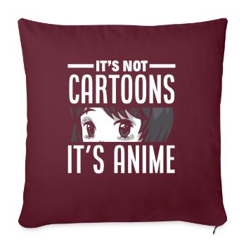 Lustiges Anime Geschenk - Sofakissenbezug 45 x 45 cm - Burgunderrot - Vorne