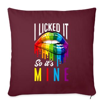 Fierté LGBT Fierté LGBTQ - Housse de coussin décorative 45 x 45 cm - bordeaux - Devant