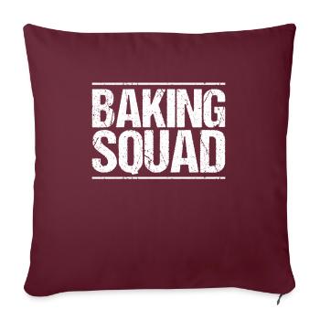 Boulanger Boulanger Boulanger Boulangerie Boulangerie Boulangerie - Housse de coussin décorative 45 x 45 cm - bordeaux - Devant