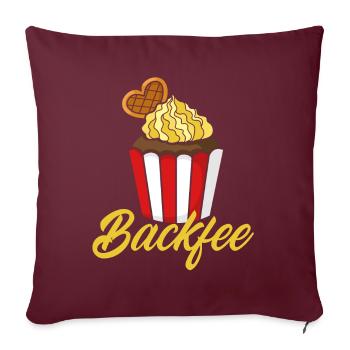 Fée de la boulangerie Drôle Boulanger Boulanger Boulanger Cadeau - Housse de coussin décorative 45 x 45 cm - bordeaux - Devant
