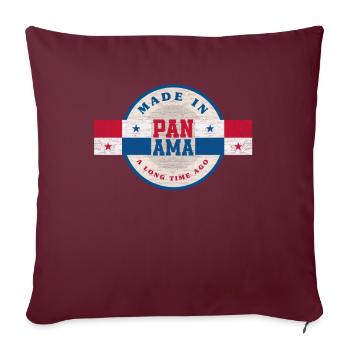 Lustiges Panama Panamaer Panamaerin Geschenk - Sofakissenbezug 45 x 45 cm - Burgunderrot - Vorne