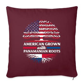 Lustiges Panama Panamaer Panamaerin Geschenk - Sofakissenbezug 45 x 45 cm - Burgunderrot - Vorne
