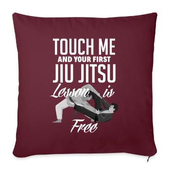 Jiu Jitsu Jiu Jitsu Jiu Jitsu - Sofakissenbezug 45 x 45 cm - Burgunderrot - Vorne