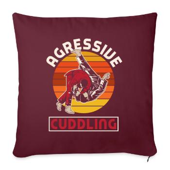 Jiu Jitsu Jiu Jitsu Jiu Jitsu - Sofakissenbezug 45 x 45 cm - Burgunderrot - Vorne