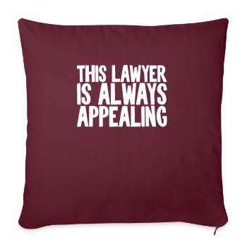 Cet avocat est toujours attrayant Avocat drôle - Housse de coussin décorative 45 x 45 cm - bordeaux - Devant