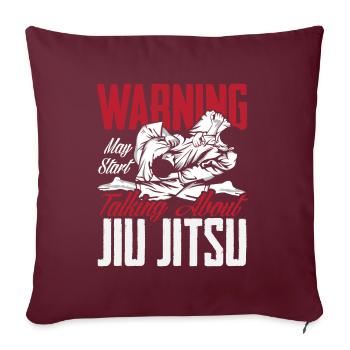 Jiu Jitsu Jiu Jitsu Jiu Jitsu - Sofakissenbezug 45 x 45 cm - Burgunderrot - Vorne