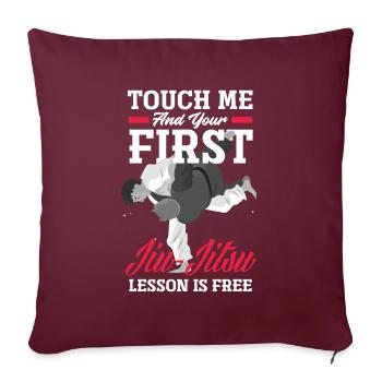 Jiu Jitsu Jiu Jitsu Jiu Jitsu - Sofakissenbezug 45 x 45 cm - Burgunderrot - Vorne