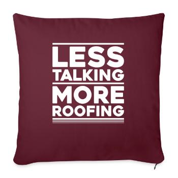 Dachdecker Dachdeckerei Dachdecken Toiture - Housse de coussin décorative 45 x 45 cm - bordeaux - Devant