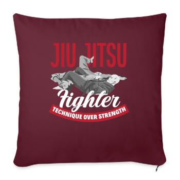 Jiu Jitsu Jiu Jitsu Jiu Jitsu - Sofakissenbezug 45 x 45 cm - Burgunderrot - Vorne