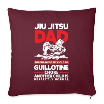 Jiu Jitsu Jiu Jitsu Jiu Jitsu - Sofakissenbezug 45 x 45 cm - Burgunderrot - Vorne
