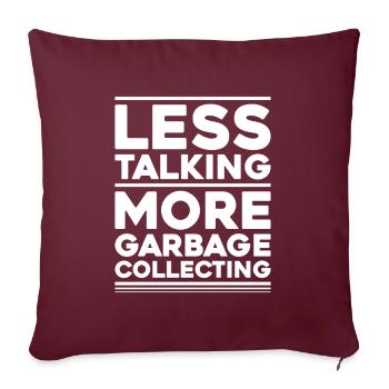 Spécialiste du recyclage et de la gestion des déchets - Housse de coussin décorative 45 x 45 cm - bordeaux - Devant