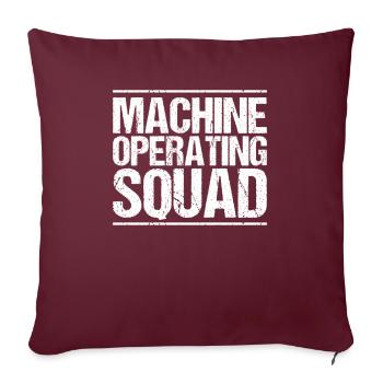 Opérateur de machine et d’installation Opérateur de machine - Housse de coussin décorative 45 x 45 cm - bordeaux - Devant