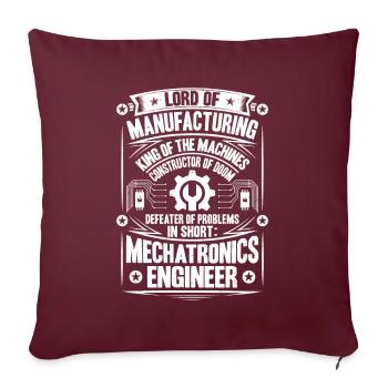 Mechatroniker Mechatronik Ingénieur mécatronique - Housse de coussin décorative 45 x 45 cm - bordeaux - Devant