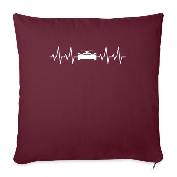 Constructeur de pipelines Construction de pipelines Pipelayer - Housse de coussin décorative 45 x 45 cm - bordeaux - Devant