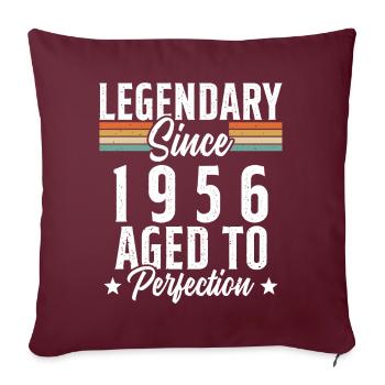 Légendaire Depuis 1956 - Housse de coussin décorative 45 x 45 cm - bordeaux - Devant