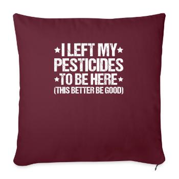Exterminateur de lutte antiparasitaire Exterminateur - Housse de coussin décorative 45 x 45 cm - bordeaux - Devant
