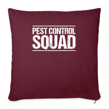 Exterminateur de lutte antiparasitaire Exterminateur - Housse de coussin décorative 45 x 45 cm - bordeaux - Devant