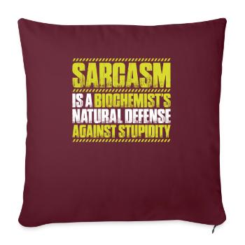 Biochemiker Biochimie Biochimie Biochimiste - Housse de coussin décorative 45 x 45 cm - bordeaux - Devant