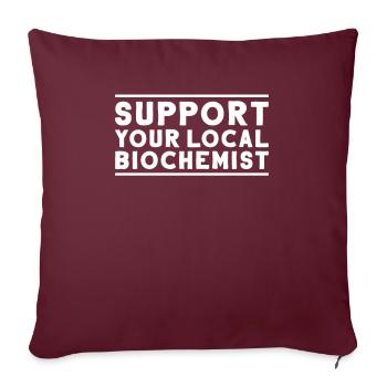 Biochemiker Biochimie Biochimie Biochimiste - Housse de coussin décorative 45 x 45 cm - bordeaux - Devant