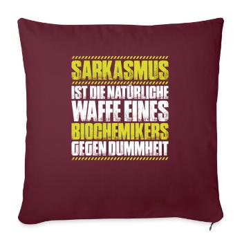 Biochemiker Biochimie Biochimie Biochimiste - Housse de coussin décorative 45 x 45 cm - bordeaux - Devant