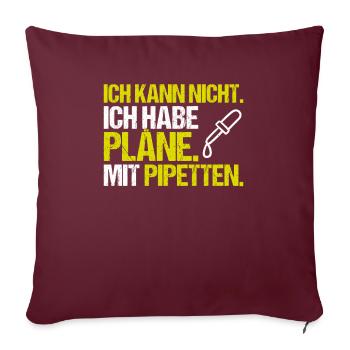 Biochemiker Biochemie Biochemistry Biochemist - Sofakissenbezug 45 x 45 cm - Burgunderrot - Vorne